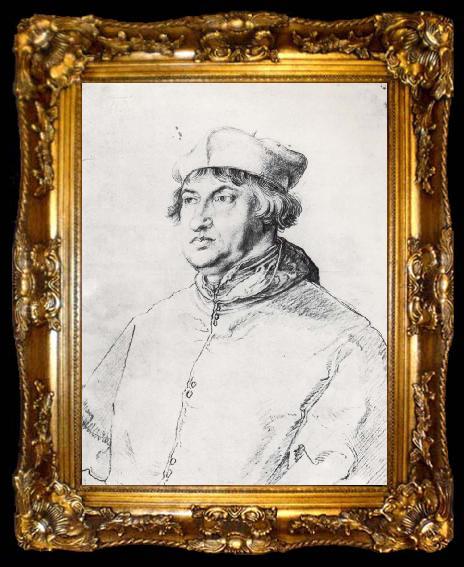 framed  Albrecht Durer Cardinal Albrecht of Bran-Denburg, ta009-2